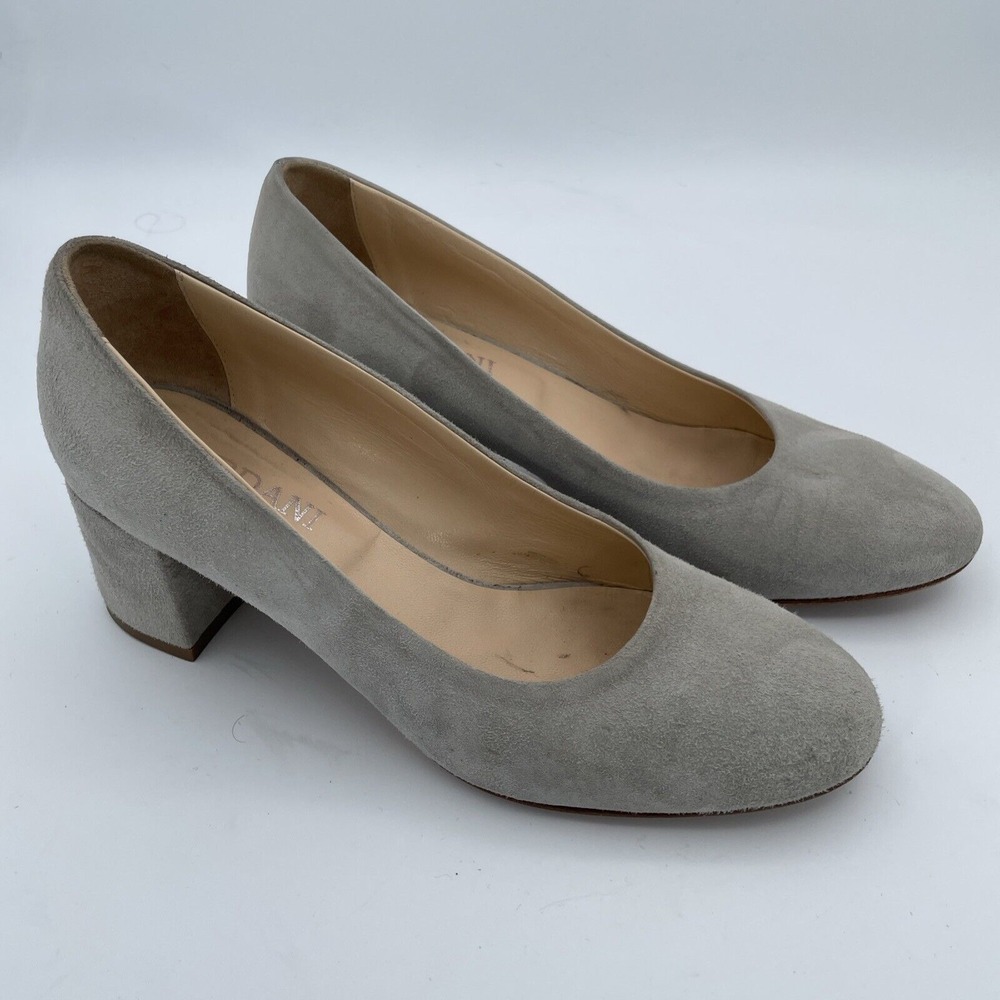 Cordani Size EU 37 US 6.5 -7 Handmade Italy Corda Suede Leather Gray Pump Shoes